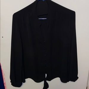 Black Long-Sleeve Dress Shirt